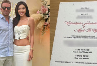 Sự độc đáo trong thiệp cưới của Minh Tú và Chris: Gieo mầm hạnh phúc