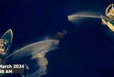 Tensions Escalate as China Deploys Water Cannons Against Philippine Vessels Following US Support in Disputed Waters