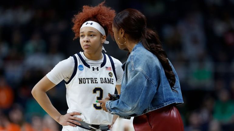 Notre Dame's Hannah Hidalgo Faces Setback in Sweet 16 Loss Due to Nose Piercing Issue