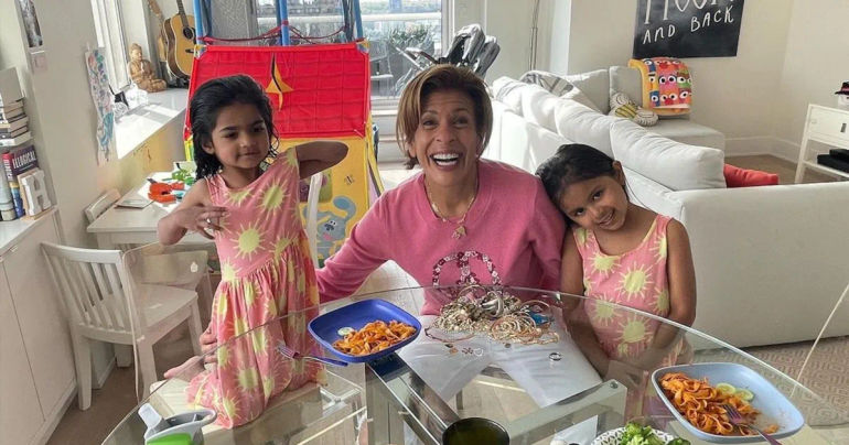 Hoda Kotb's Easter Egg Hunt Fun with Haley and Hope in Their Apartment