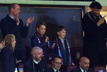 Prince William and Prince George Enjoy Soccer Game While Supporting Kate Middleton