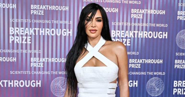 Kim Kardashian Wows in Chic All-White Ensemble at Prestigious Breakthrough Prize Event alongside Kris Jenner