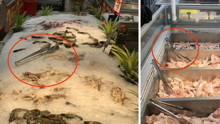 Hành trình của cây gắp đồ: Từ khu vực hàng tươi sống đến nguy cơ lây nhiễm chéo