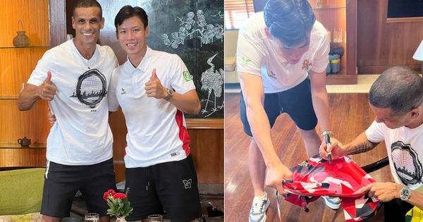 Sự kiện lễ hội bóng đá Việt Nam - Brazil: Khi Huyền thoại Rivaldo gặp fanboy Quế Ngọc Hải