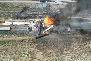 Massive Train Derailment Sparks Evacuations Near New Mexico State Line, Some with Propane Cargo