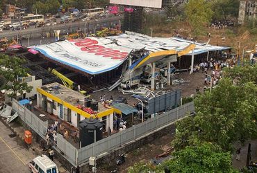 Tragic Accident in Mumbai: Multiple Fatalities and People Trapped as Billboard Collapses During Rainstorm