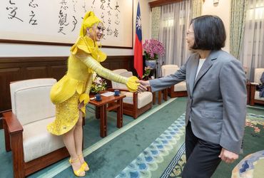 Nymphia Wind, the Drag Queen Sensation, Takes the Stage at Taiwan's Presidential Office