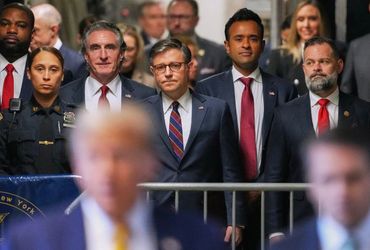 Trump's Allies Rally in Support at Hush Money Trial, Setting a New GOP Standard