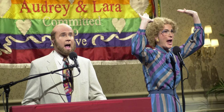 SNL sketch with Will Ferrell and Ana Gasteyer