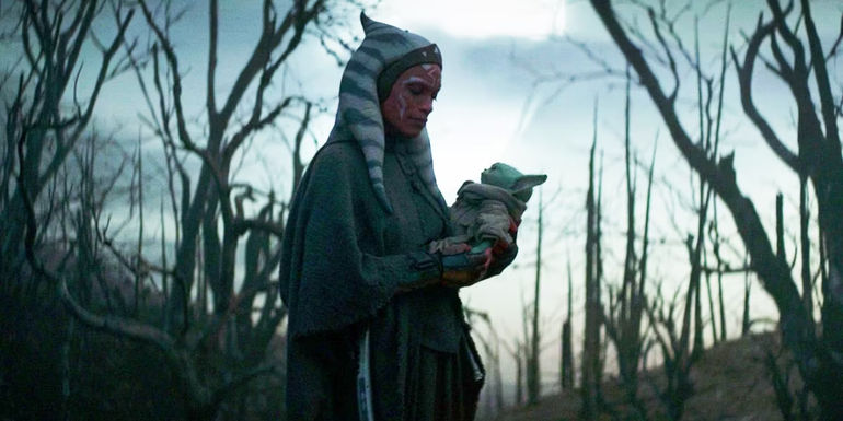 Ahsoka and Grogu in The Mandalorian