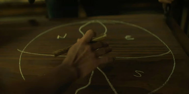 Nami drawing the Grand Line in One Piece on Netflix