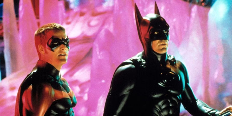 George Clooney as Batman in Batman and Robin