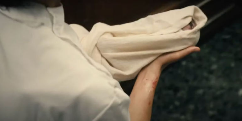 A child postpartum in The First Omen