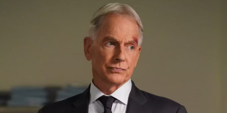 Mark Harmon as Leroy Gibbs bleeding in NCIS