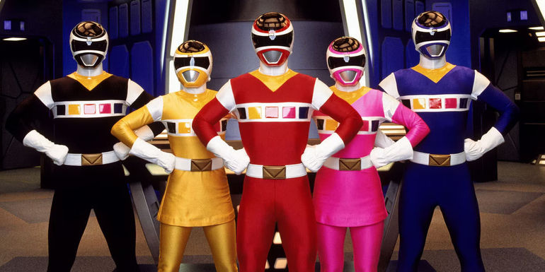 Black Ranger, Yellow Ranger, Red Ranger, Pink Ranger, Blue Ranger