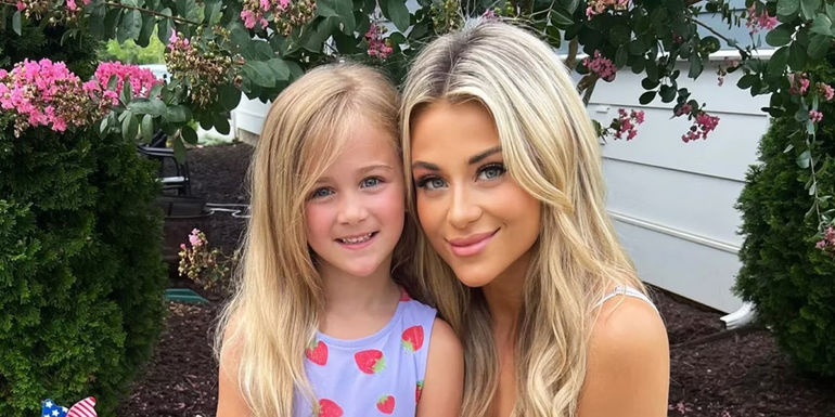 The Bachelor contestant Christina Mandrell with daughter Blakely