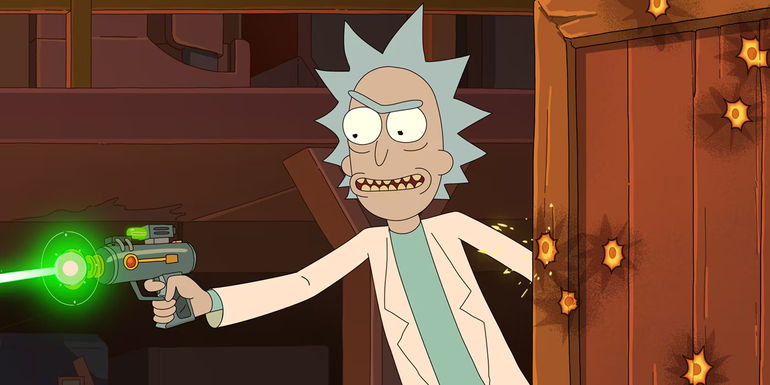 Rick in Wet Kuat Amortican Summer in Rick and Morty season 7