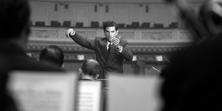 Bradley Cooper composing in Maestro