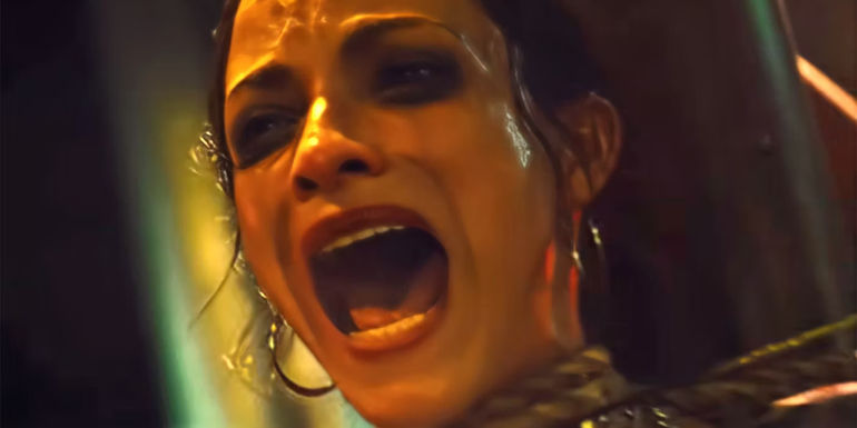 Paulette Hernandez screaming in Saw X