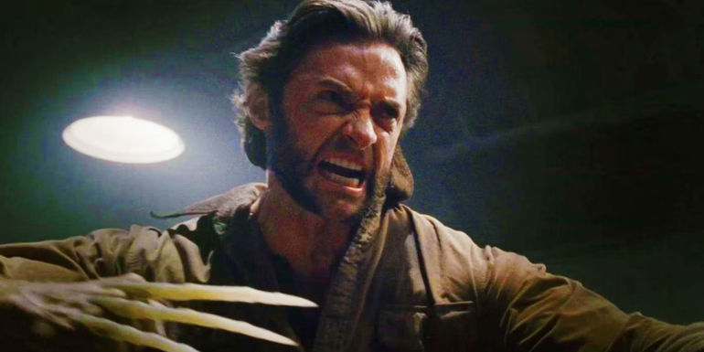 Hugh Jackman's Wolverine with bone claws fighting in a war in 2009's X-Men Origins Wolverine