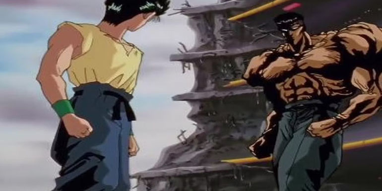 Yusuke vs. Toguro in Yu Yu Hakusho