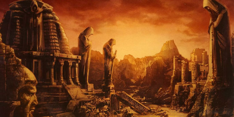 Sith ruins on Korriban/Moraband, the Sith homeworld on Star Wars