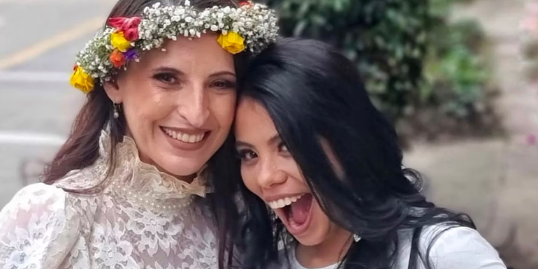 Kris Foster and Jeymi Noguera on their wedding day on 90 Day Fiancé: The Other Way