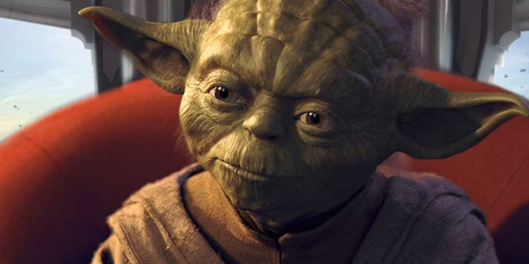 Yoda in The Phantom Menace.