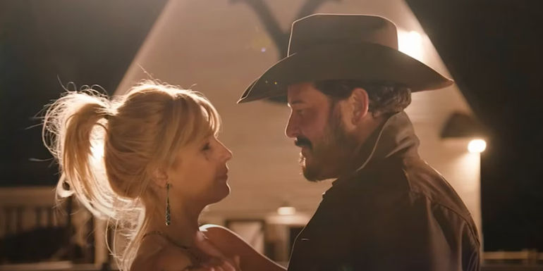 Beth and Rip dancing in Yellowstone