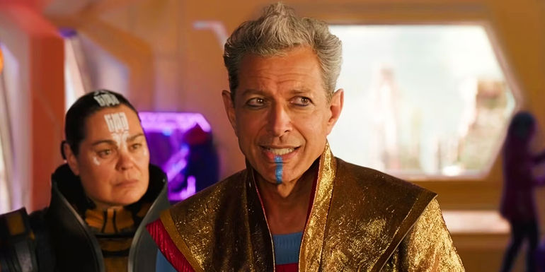 Jeff Goldblum as the Grandmaster in Thor Ragnarok
