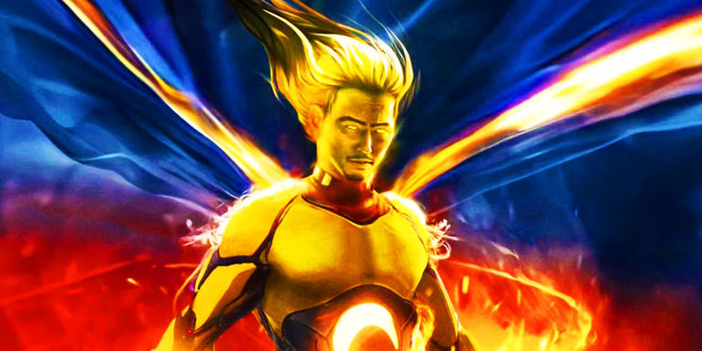 Steven Yeun's Sentry in vivid MCU fan art