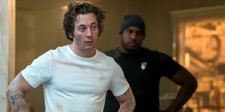 Jeremy Allen White as Carmy in The Bear season 2 standing with his hands on his hips