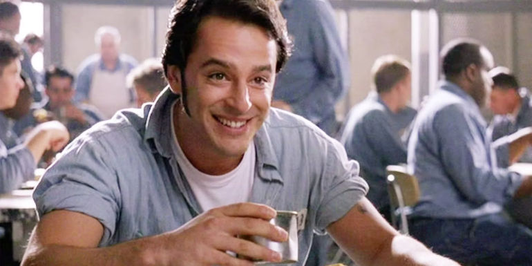 Tommy at lunch in prison in The Shawshank Redemption.