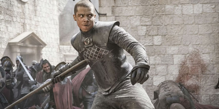 Grey Worm fighting in King's Landing in Game of Thrones