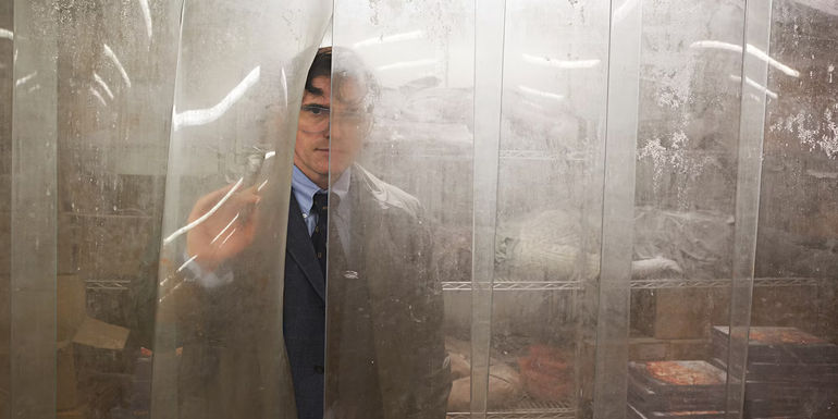 A still from the 2018 avant-garde horror movie The House That Jack Built.