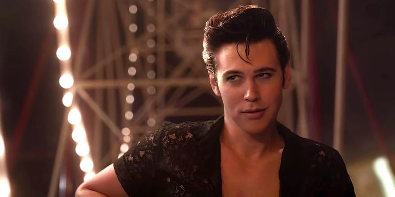 Elvis portrayed by Austin Butler.