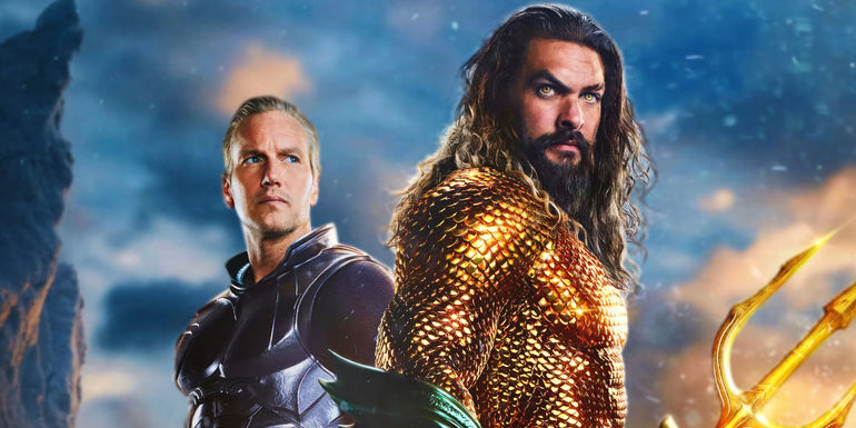 Jason Momoa's Aquaman and Patrick Wilson's Orm in Aquaman and the Lost Kingdom Poster