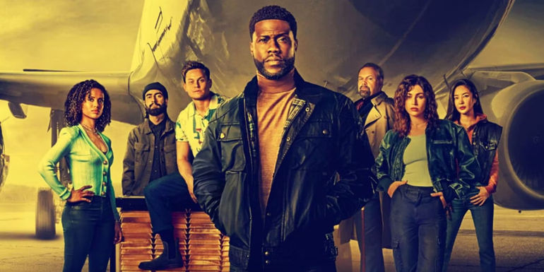 Kevin Hart and the cast of Lift