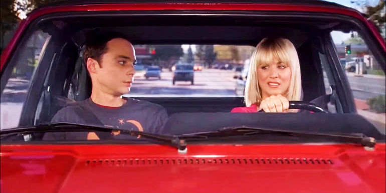 Sheldon and Penny in The Big Bang Theory