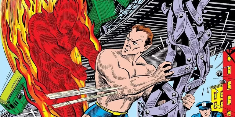Human Torch Jim Hammond vs Namor in Marvel Comics