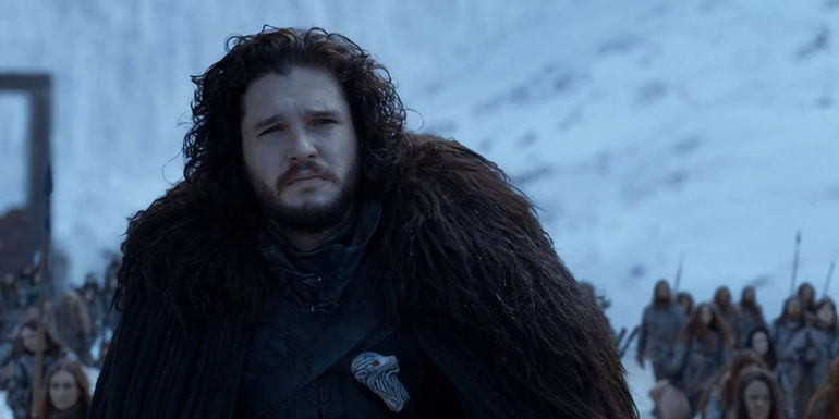 Jon Snow heading Beyond the Wall in Game of Thrones finale