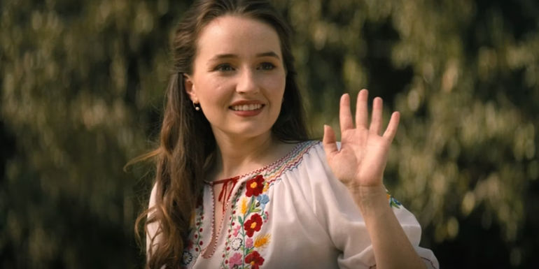 No One Will Save You Kaitlyn Dever waving as Brynn