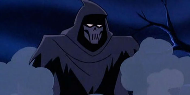 Phantasm surrounded by smoke in Mask of the Phantasm