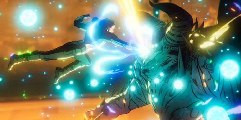 Carter Punches Strange With Infinity Stones