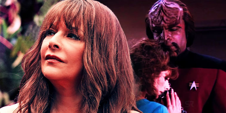 Worf and Deanna Troi in Star Trek: The Next Generation