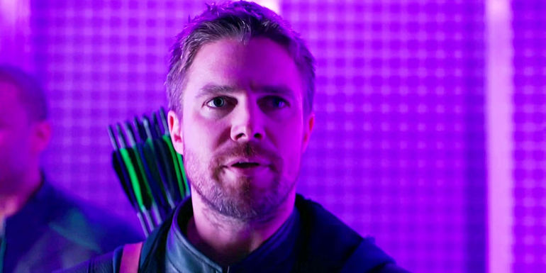 Stephen Amell as Oliver Queen on Arrow