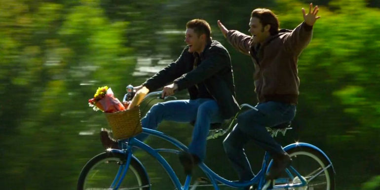 supernatural changing channels sam and dean