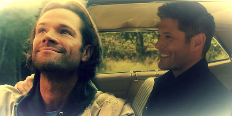 Dean (Jensen Ackles) and Sam (Jared Padalecki) in the Supernatural season 15 finale