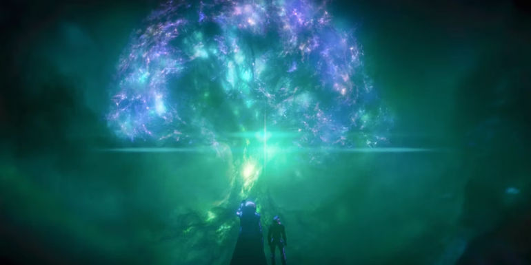 Watcher and Captain Carter with Multiverse Tree