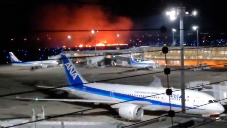 Passengers safely evacuated as Japan Airlines jet catches fire upon landing at Haneda airport: NHK